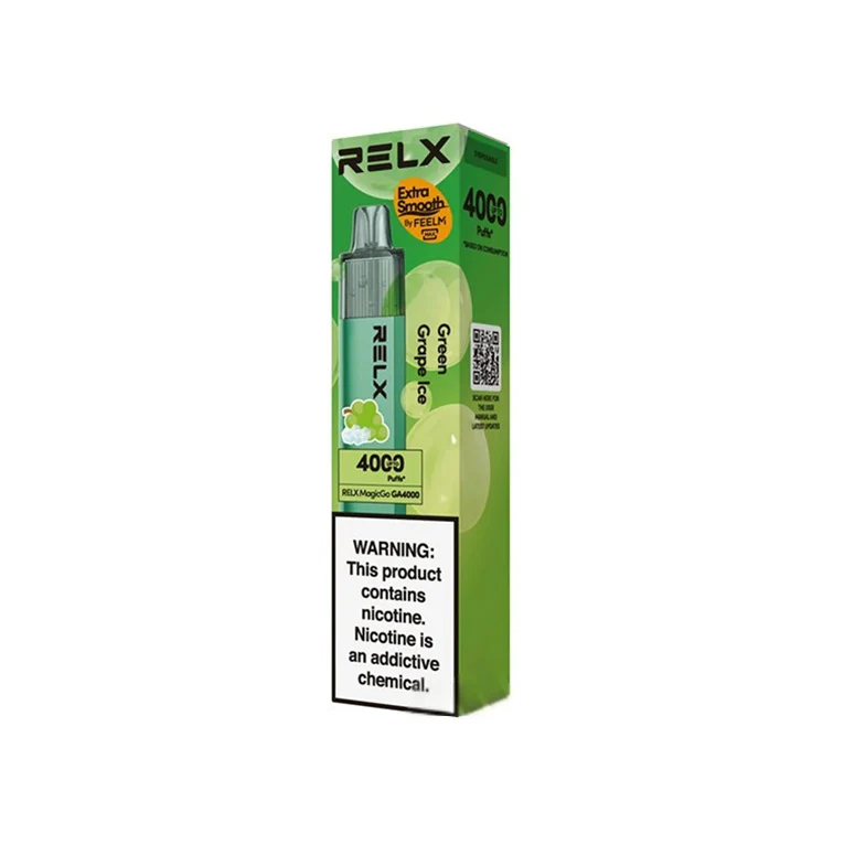 RELX Green Grape Ice disposable vape